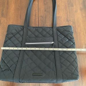 Vera Bradley black microfiber tote